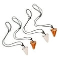 thumbnail image 1 of ROMANSENTIAL 4Pcs Hawaiian Style Shark Tooth Pendant Necklace for Men Surfer Jewelry Accessory, 1 of 8