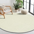 thumbnail image 3 of Delara Premium Handwoven Wool and Jute Area Rug, 6' Round, Natural Boucle, 0.25" Thick, Soft & Durable for Living Room, Bedroom, Entryway, 3 of 7