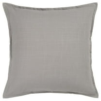Rizzy Home 20" x 20" Down Filled Pillow with Cotton Cover in Gray