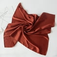 thumbnail image 2 of Women Solid Satin Square Scarf Winter Pure Pure Color Color Head Neck Shawl Ladies Gift Kerchief, 2 of 8