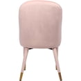 thumbnail image 1 of Meridian Furniture Belle Pink Velvet Dining Chair (Set of 2), 1 of 4