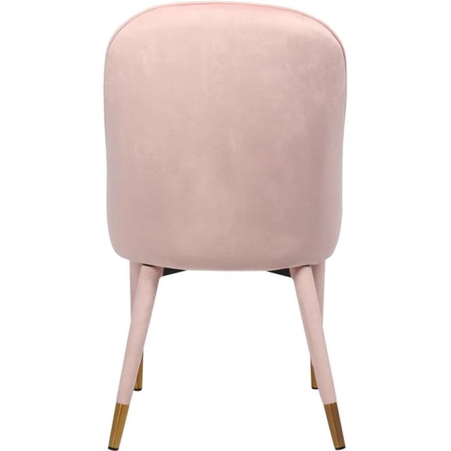 Meridian Furniture Belle Pink Velvet Dining Chair (Set of 2)