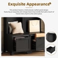 thumbnail image 6 of Harper & Bright Designs Modern Hall Tree with Bench , 3-IN-1 Coat Rack with Drawers and Hooks for Hallway , Black, 6 of 14