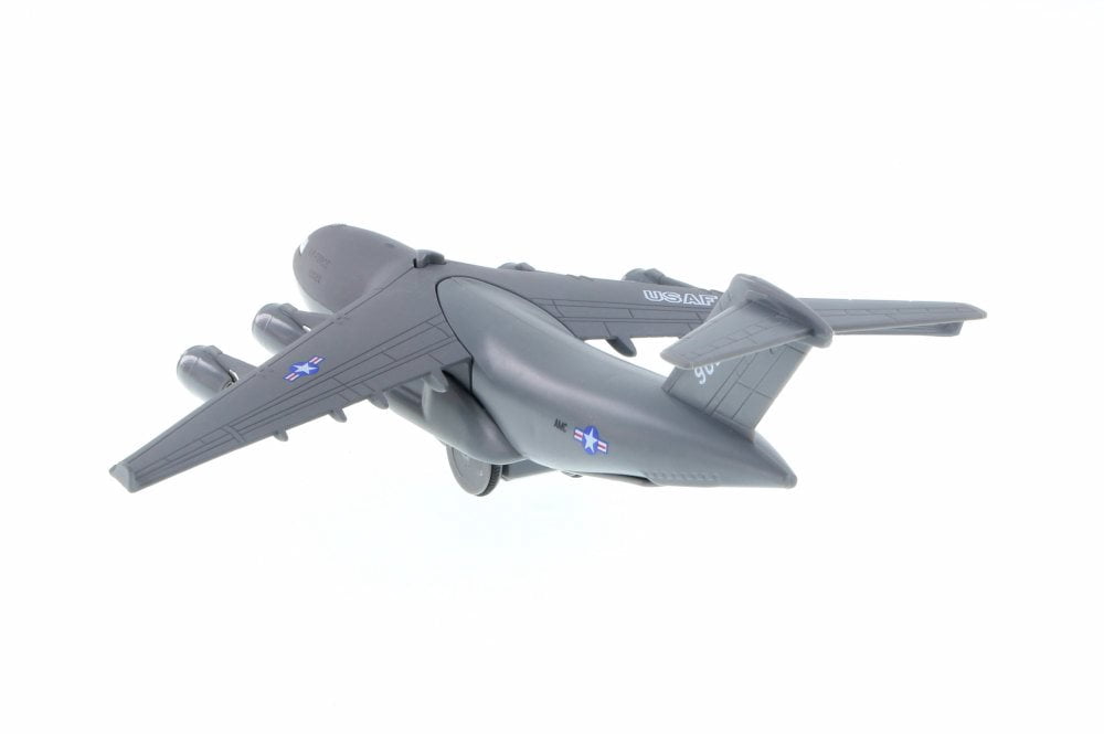 C-17 Boeing Globemaster Pullback Plane, Gray - Daron TM9020 - Diecast Model Military Vehicle (Brand New BUT NO BOX)