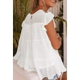 thumbnail image 2 of Hauts pour Femmes Décontractés Manches Courtes à Volants Blouse Tunique Ample, 2 of 2