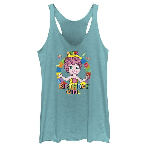 Women's Candy Land Princess Lolly Birthday Girl Racerback Tank Top