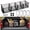 Black+White buckle, variant on QUTETN Pickup Truck Cargo Net with 4 Pockets – Elastic Mesh Storage Organizer for Truck Bed, Trunk or SUV – Includes Carabiners & Mounting Hardware – Black, 47.2” x 11.8”