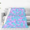 thumbnail image 4 of Cauagu Purple Dragon Scales Pattern Flannel Bed Blankets,Fleece Blanket Comfortable Air Conditioning Blanket for Sofa Bed Travel Couch & Living Room -50"x40", 4 of 8
