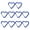 Royal Blue, variant on Opolski 10Pcs Heart-shaped Carabiner Hooks Compact Quick Link Snap Hook Clips Strong Load-bearing Key Holders Camping Supplies Black