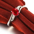 thumbnail image 4 of Ruby and Diamond Engagement Ring on 10k White Gold, 4 of 4