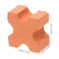 thumbnail image 2 of LOLIPPYY 30Pcs Tiny Dark Red Brick Tiles for Creative Dollhouse Model Crafting and Stackable Layout, 2 of 6