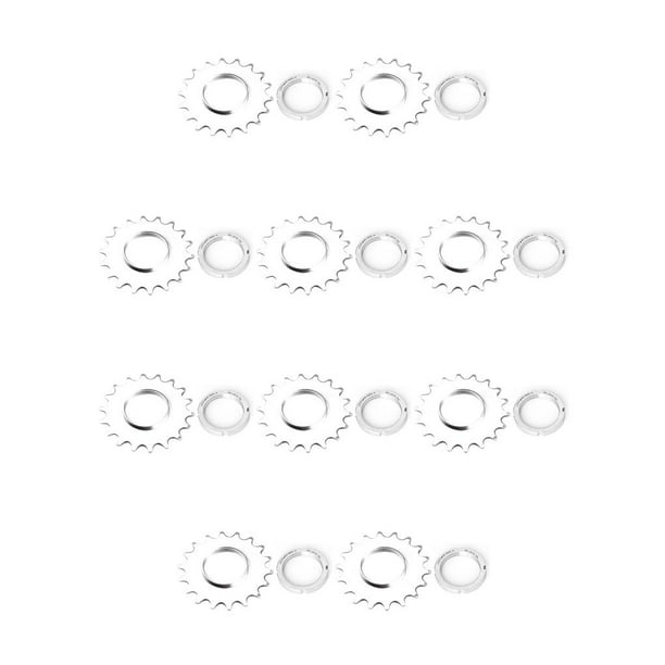 Sonducket Rueda de bicicleta de piñón fijo de una sola velocidad Cogs Piñón roscado Lockring 15T Type2 NO2