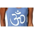 thumbnail image 3 of Women's White AUM Hindu Symbol Moisture-Wicking Relaxed Yoga Tank Top, Extra-Small Maritime Frost, 3 of 5