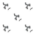 thumbnail image 2 of ZheElen RC Car Servo Mount Bracket Steering Holder Fixing Upgrade Accessories Gray 5Set, 2 of 6