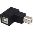 thumbnail image 2 of HUGFEGWE 2 Pack USB Type B 2.0 Extender, 90 Degree Down Angle USB B Male to Female Printing and Data Transferring Extension Adapter Connector for Printer Scanner HDD (USB B & Down) CJ25311-4212, 2 of 7