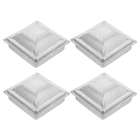 WORGEOUS 4pcs Weatherproof Fence Post End Protective Plastic Post Topper Fence Post Caps For Outdoor Fence Deck Piling Caps Fence Wood Posts