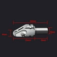 thumbnail image 4 of 150° Alloy & High Carbon Steel Glass Cutting Head - 4mm Cutter Wheel & Shank Diameter, 20mm Length - Replaceable Blade Accessory for Efficient Cutting of Glass, Ceramic & Mirror in Automated Cutting, 4 of 7