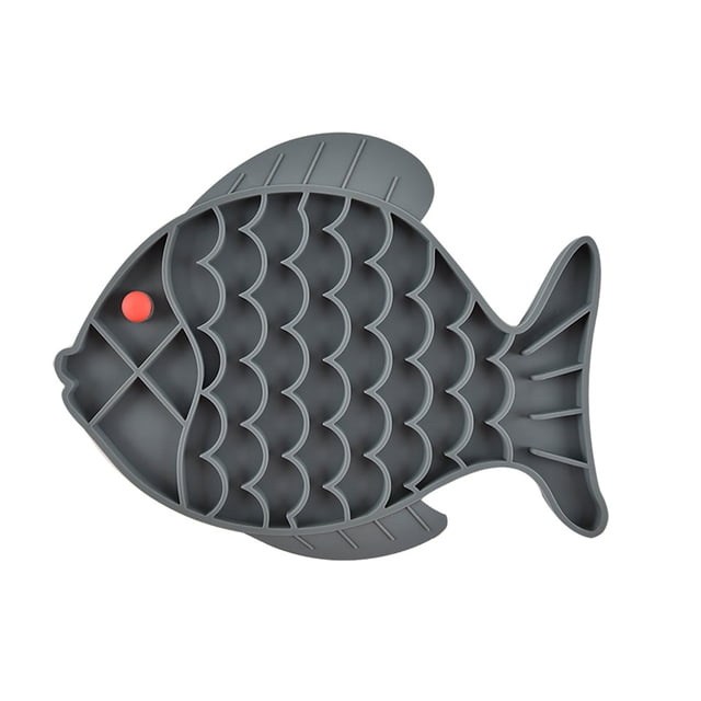 LSLJS Tapis pour Nourriture pour Chien, Tapis Bol en Silicone pour Chien Chat, Distributeur de Nourriture pour Animal de Compagnie de Forme Spéciale Mode Antidérapant Bol d'Alimentation pour Animal de Compagnie