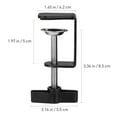 thumbnail image 5 of Parvistic 2Pcs C-shape Desk Table Mount Clamps Practical Desk Clamps Retaining Clips, 5 of 10