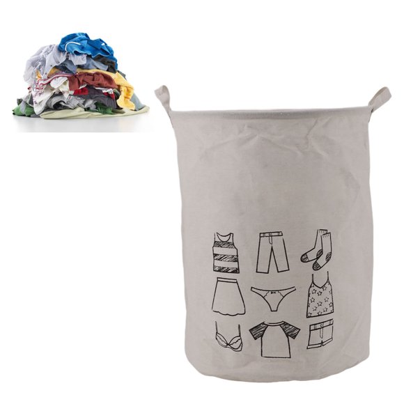 Foldable Laundry Basket Large Capacity Multifunctional Dirty Clothes Hamper with Durable Cotton Linen Material, Convenient Storage for Home