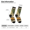thumbnail image 2 of Fuzoiu Vintage Garlic Bread Illustration Print Athletic Crew Socks for Men & Women,Casual Crew Socks,Above Ankle Crew Socks for Business, Casual, 2 of 6