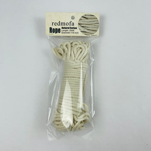 redmofa 200 FT Rope 1/5 Inch All Purpose Rope for Camping, Crafting, Bundling, Flag Pole