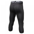 thumbnail image 5 of Men Compression Shorts Gym 3/4 Pant Base Layers Running Sport Tights Leggings,Running Workout Tights, Yoga Gym Base Layer Black L, 5 of 14