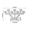 thumbnail image 3 of BalsaCircle 12" Clear Candelabra Candle Holder with Crystal Filler Centerpiece Glass Wedding Decorations, 3 of 8