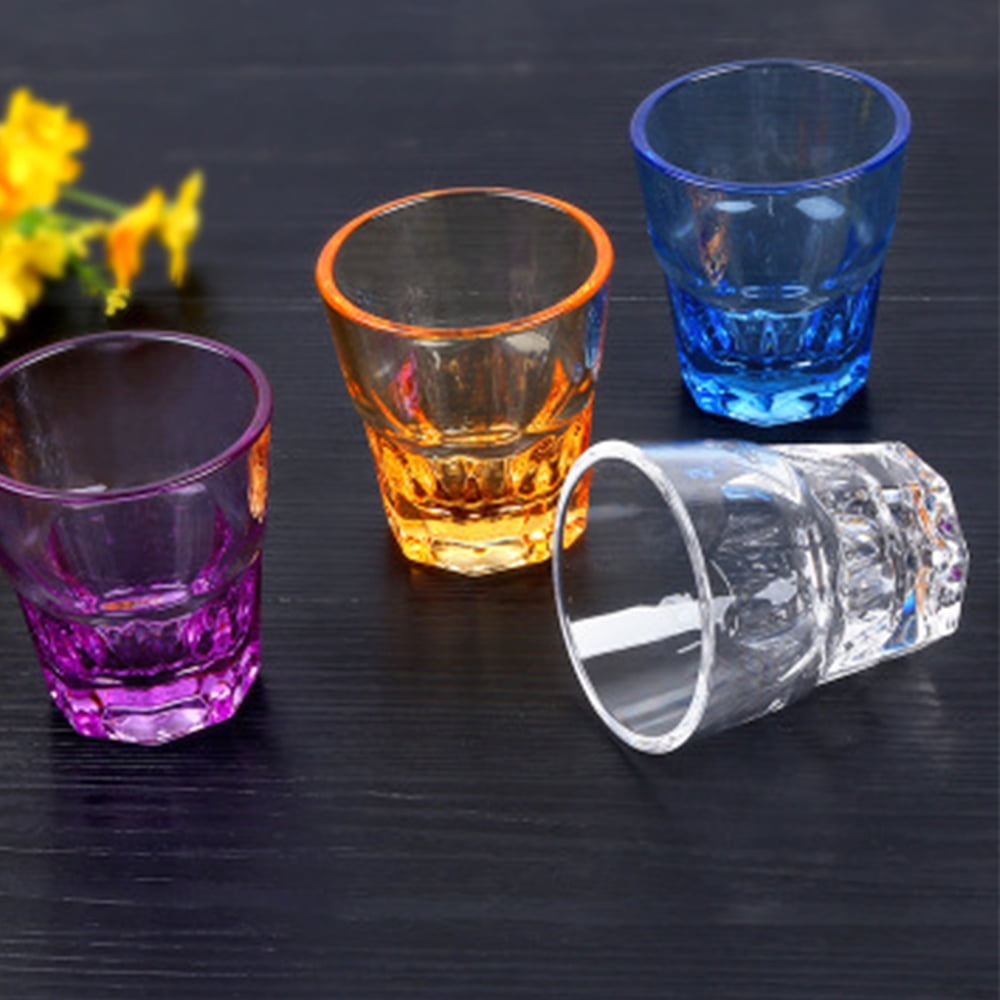 Transparent Acrylic Set of 6, Clear Tumbler Dishwasher Safe BPA free  Unbreakable Cup, Ideal for Indoor or Outdoor Use - Walmart.com