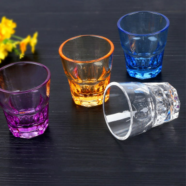 Drinking Glasses, Set of 4, Kitchen Beverage Cups Glassware for Water, Beer, Juice, Whiskey for Indoor and Outdoor, Size: One Size