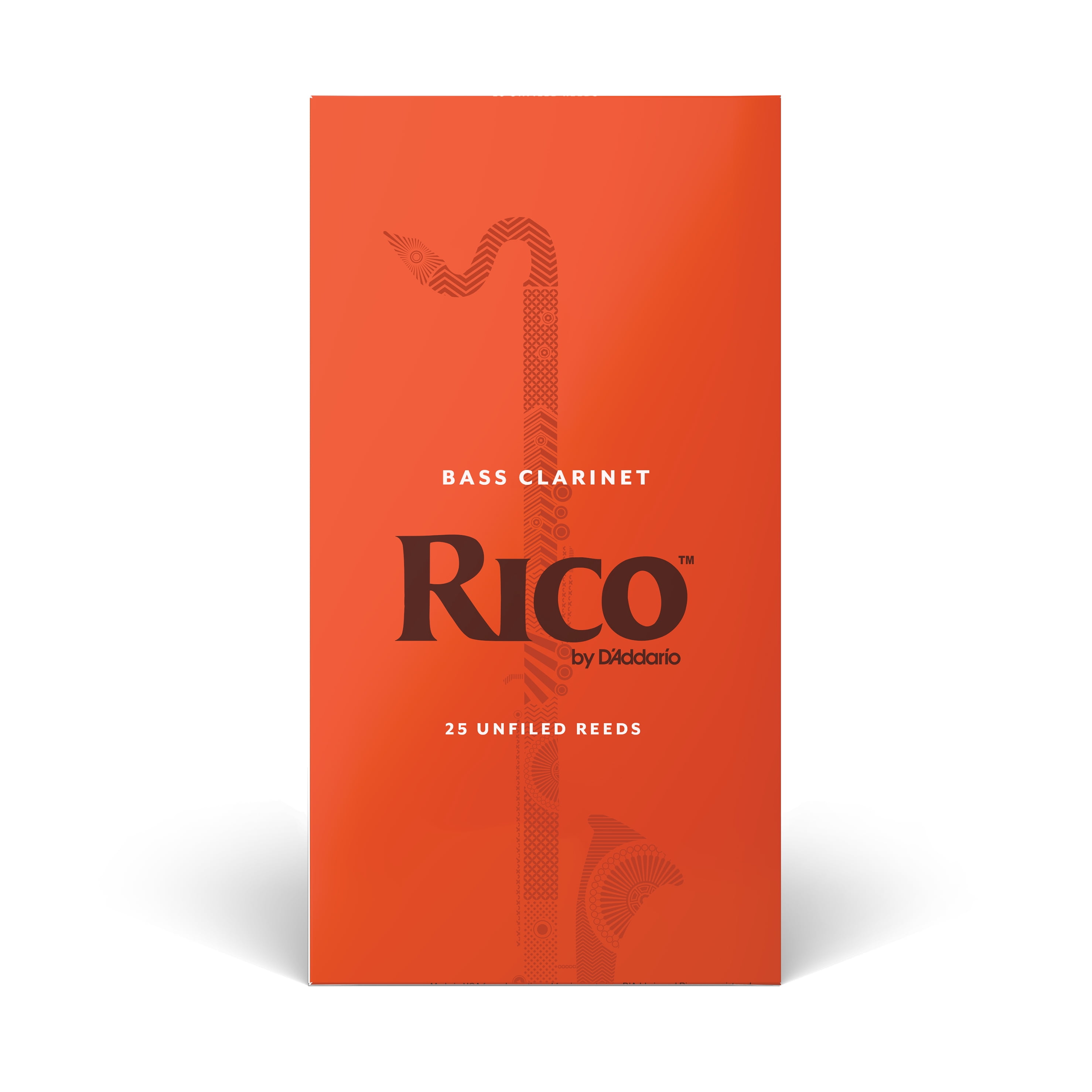 D'Addario Rico Bass Clarinet Reeds (Box of 25)