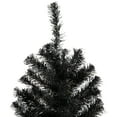 thumbnail image 3 of Northlight Holographic Black Slim Artificial Tinsel Halloween Tree - 4' - Black - Unlit, 3 of 6
