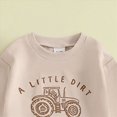 thumbnail image 5 of NOLDARES Infant Toddler Baby Boy Clothes 2pcs Long Sleeve Sweatshirt Tops T-Shirt Pocket Joggers Pants Cartoon Graphic Outfits Clothing Set(Beige,6-12 M), 5 of 6