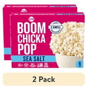 (2 pack) Angie's BOOMCHICKAPOP Sea Salt Microwave Popcorn, 3.29 oz., 6-Count Bags