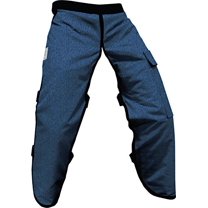 FORESTER Chainsaw Safety Chaps with Pocket, Apron Style (Regular 37", Denim)