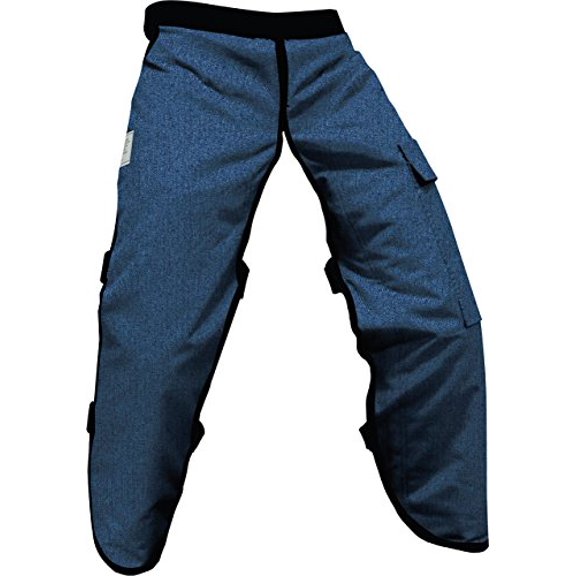 FORESTER Chainsaw Safety Chaps with Pocket, Apron Style (Regular 37", Denim)