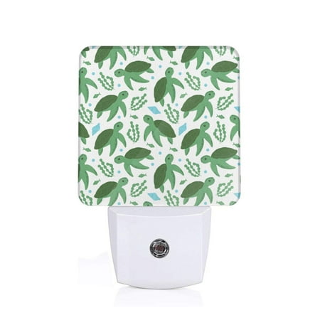 

Sigee Cartoon Turtle for Night Lights Plug into Wall Dusk to Dawn Sensor Warm White Led Night Light 0.5W for Kid Hallway