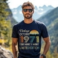 thumbnail image 3 of Vintage October 1971 T-Shirt - Retro Style Birthday Tee for Men - Meaningful Birthday Gift for October Born, 3 of 4
