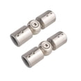 thumbnail image 1 of yuksok 2 Pieces Rod Connector Shower Room Heavy Duty Bathroom Glass Door Adjustable 25mm brushed, 1 of 9