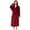 Wine, variant on OGLCCG Mens Fleece Hooded Bathrobe Soft Thick Warm Plush Robe with Pockets Casual Full Length Waist Tie Long Bathrobe