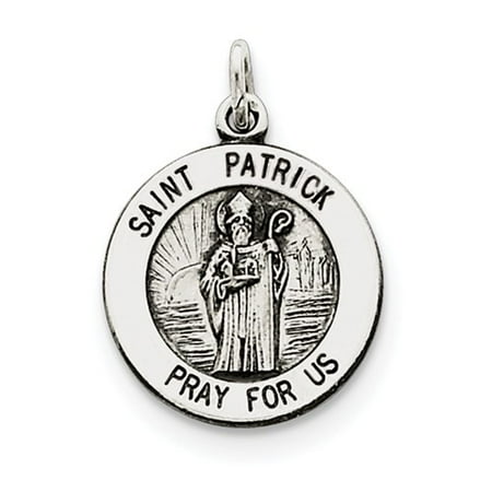 Sterling Silver Engravable Saint Patrick Medal