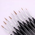 thumbnail image 5 of CCOCC 12 Pcs Miniature Paint Brushes,Detail Paint Brush Set,Fine Tip Point Paintbrush for Micro Painting,Paint Brushes for Acrylic,Watercolor,Oil,Models,Crafts,Line Drawing, 5 of 8