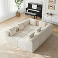 thumbnail image 4 of 172" Modular Sectional Sofa with Deep Seating, Very Easy Assembly, Pipleo Modular L-Shaped Couch with High-Density Memory Foam for Living Roomm, 6 Seats, 4 of 9
