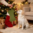 thumbnail image 6 of Dog Christmas Stocking, Knit Christmas Stocking for Dogs, Bone Shape Dog Stocking Christmas Large Pet Stockings Hanging Dog Christmas Stocking for Dogs Cats Pets, 6 of 6