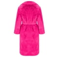 thumbnail image 5 of WCMZJ Plus Size Fur Coats for Women Winter Maxi Fluffy Faux Fur Overcoat Warm Long Parka Jacket Lapel Collar Coat Pocket Outwear with Belt Hot Pink 4XL, 5 of 6