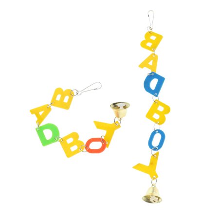 2pcs Bird Parrot Fun For Cages, Colorful Chewing Hanging Swing Toy , For Small Parrots