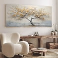 thumbnail image 1 of Cuadro Decogaleria Arbol Dorado Abstracto Moderno 140x70 Cm., 1 of 4