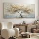 thumbnail image 1 of Cuadro Decogaleria Arbol Dorado Abstracto Moderno 140x70 Cm., 1 of 4