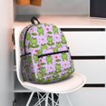 thumbnail image 5 of Honeii Happy Frogs1 Print School Backpack,Casual Lightweight Travel Rucksack Daypack,Backpacks for College High, 5 of 6