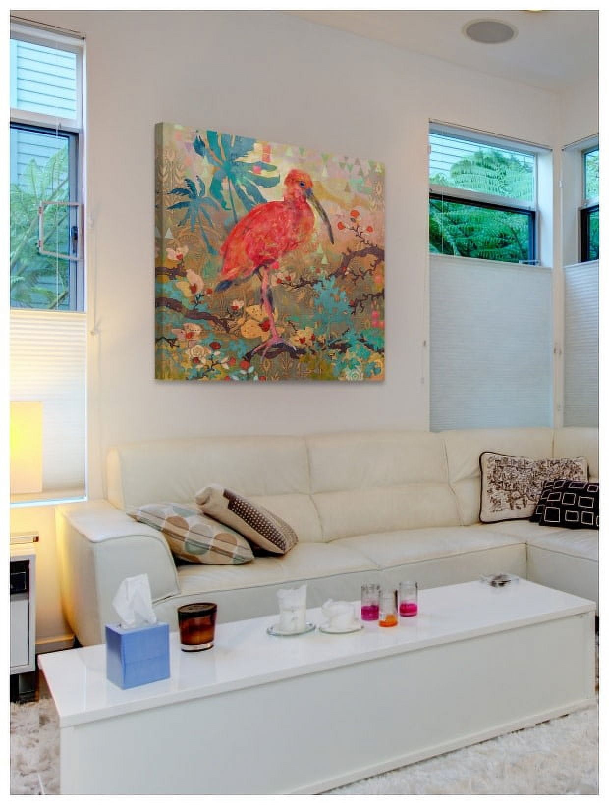 "Scarlet Ibis" Painting Print on Wrapped Canvas